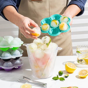 Bandeja de hielo de silicona para hacer hielo Molde fácilmente extraíble Molde de cubitos de hielo de silicona