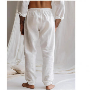 Pantalones de verano para hombre con cintura elástica y transpirables.
