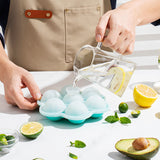 Bandeja de hielo de silicona para hacer hielo Molde fácilmente extraíble Molde de cubitos de hielo de silicona