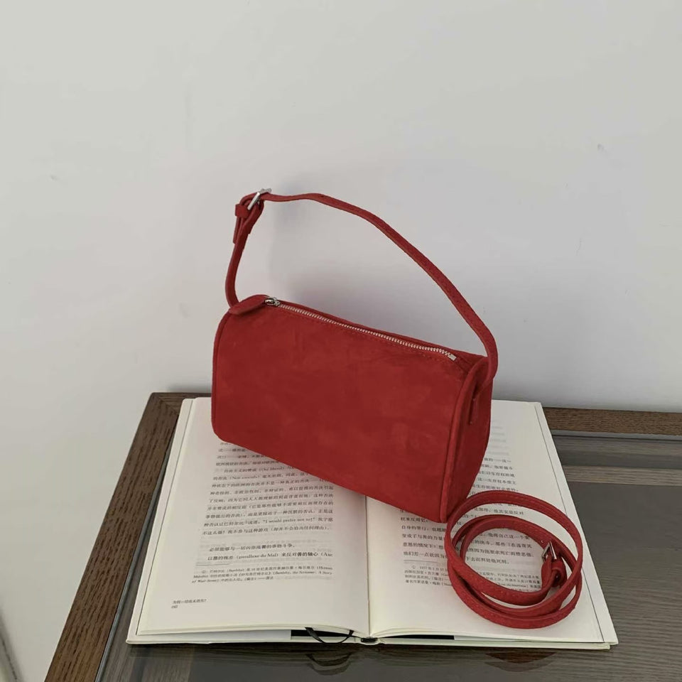 Bolso pequeño de ante con axilas