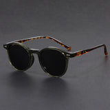 Gafas de sol retro ultraligeras con montura redonda y protección UV