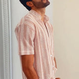 Camisa de hombre Summer Waffle Cool con agujeros
