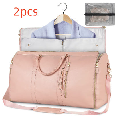 Bolsa de viaje de gran capacidad, bolso de mano para mujer, plegable, para traje, impermeable, para ropa.