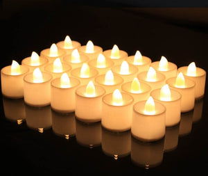 24X LED Teelichter Mit Batterie Elektrische Teelichter LED Kerzen Teelicht