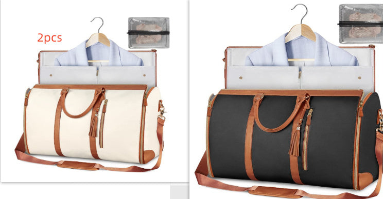 Bolsa de viaje de gran capacidad, bolso de mano para mujer, plegable, para traje, impermeable, para ropa.