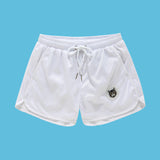 Pantalones de playa holgados de malla de doble capa de secado rápido para hombre