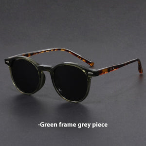Gafas de sol retro ultraligeras con montura redonda y protección UV