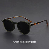 Gafas de sol retro ultraligeras con montura redonda y protección UV