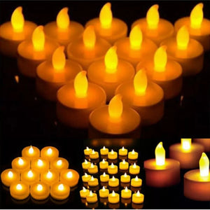 24X LED Teelichter Mit Batterie Elektrische Teelichter LED Kerzen Teelicht