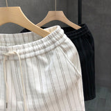 Pantalones cortos casuales a rayas para hombre, ligeros, de One Hundred Outer Wear Five Points