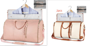 Bolsa de viaje de gran capacidad, bolso de mano para mujer, plegable, para traje, impermeable, para ropa.