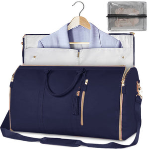 Bolsa de viaje de gran capacidad, bolso de mano para mujer, plegable, para traje, impermeable, para ropa.