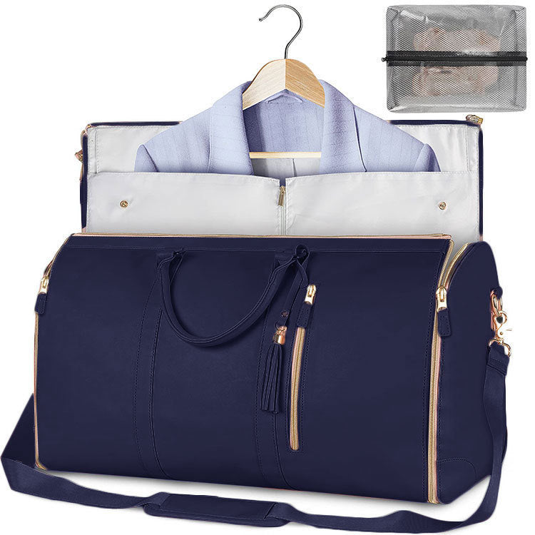 Bolsa de viaje de gran capacidad, bolso de mano para mujer, plegable, para traje, impermeable, para ropa.