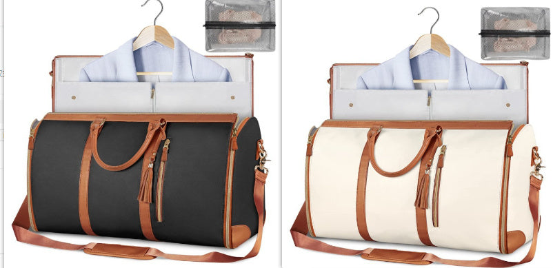 Bolsa de viaje de gran capacidad, bolso de mano para mujer, plegable, para traje, impermeable, para ropa.