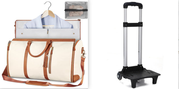 Bolsa de viaje de gran capacidad, bolso de mano para mujer, plegable, para traje, impermeable, para ropa.