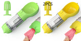 Botella de agua para mascotas, comedero, bolsa de basura, almacenamiento, portátil, para viajes al aire libre, 3 en 1