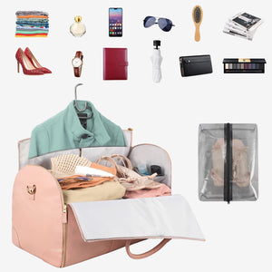 Bolsa de viaje de gran capacidad, bolso de mano para mujer, plegable, para traje, impermeable, para ropa.