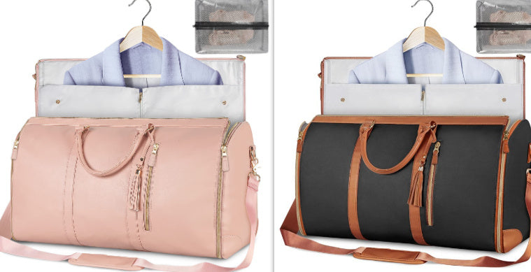 Bolsa de viaje de gran capacidad, bolso de mano para mujer, plegable, para traje, impermeable, para ropa.