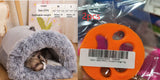 Nuevo nido portátil para mascotas, cálido y resistente a la humedad, para otoño e invierno, para gatos de pelo largo, con borde cruzado.