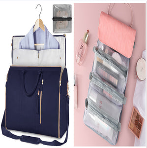 Bolsa de viaje de gran capacidad, bolso de mano para mujer, plegable, para traje, impermeable, para ropa.
