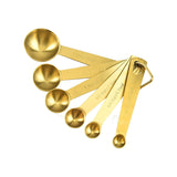 Útil taza medidora de acero inoxidable Cozinha, cucharas medidoras de café, té, oro