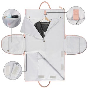 Bolsa de viaje de gran capacidad, bolso de mano para mujer, plegable, para traje, impermeable, para ropa.