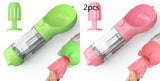 Botella de agua para mascotas, comedero, bolsa de basura, almacenamiento, portátil, para viajes al aire libre, 3 en 1