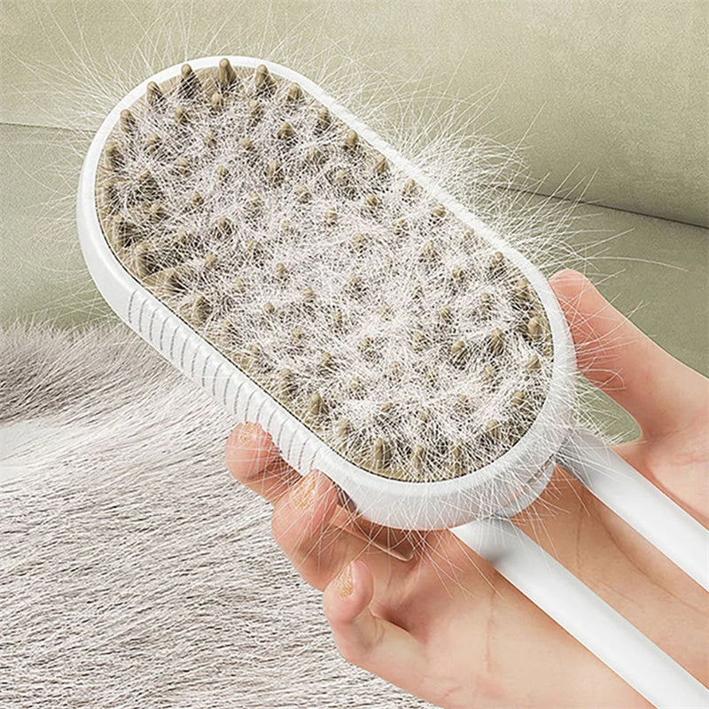 Cepillo de vapor para gatos, cepillo eléctrico 3 en 1 para perros, cepillos para pelo de gato para masaje, peine para el cuidado de mascotas, peines para depilación, productos para mascotas