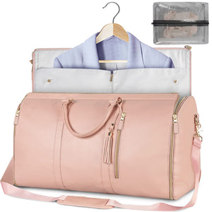 Bolsa de viaje de gran capacidad, bolso de mano para mujer, plegable, para traje, impermeable, para ropa.